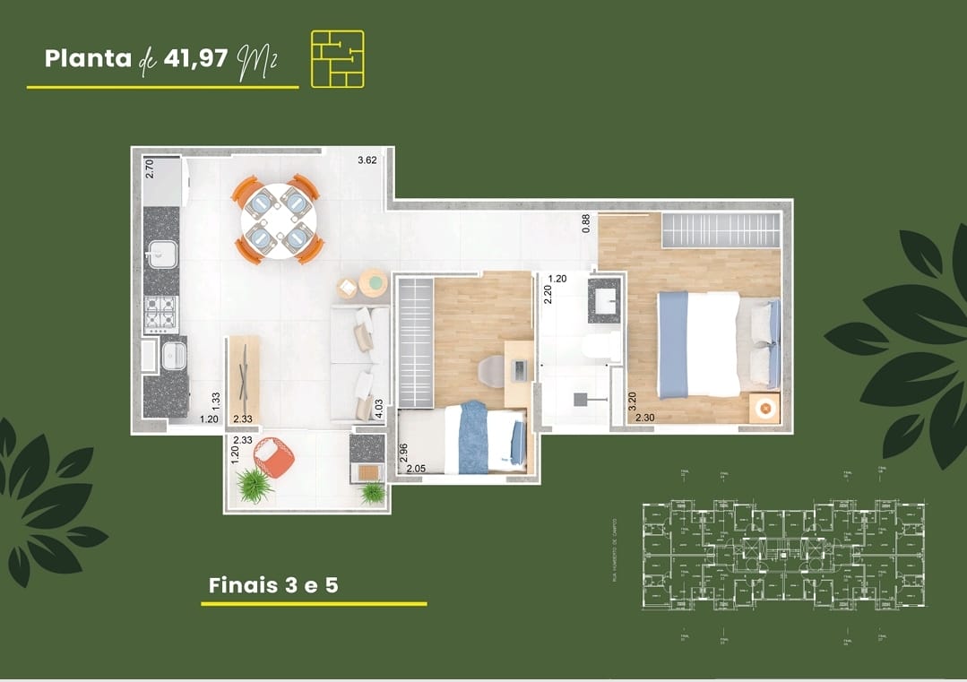 Planta 41,97m²